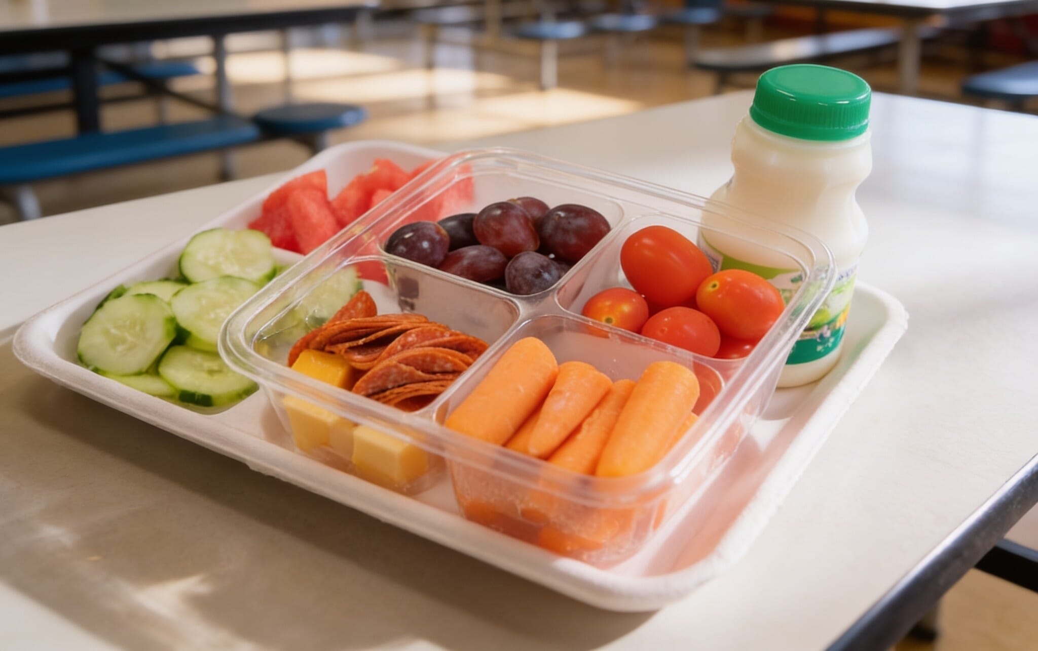 Students receiving school meals